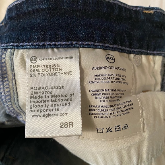 Adriano Goldschmied AG Denim Mila Super High Rise Skinny Ankle Jeans Size 28 - Picture 4 of 4